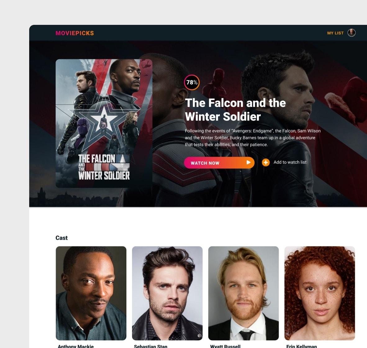 Moviepicks React app